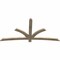 Ekena Millwork Davenport Rough Sawn Timber Gable Bracket, Douglas Fir, 84"W x 42"H x 2"D x 4"F, 12/12 Pitch GBW084X42X0204DAV00RDF - alternate 3